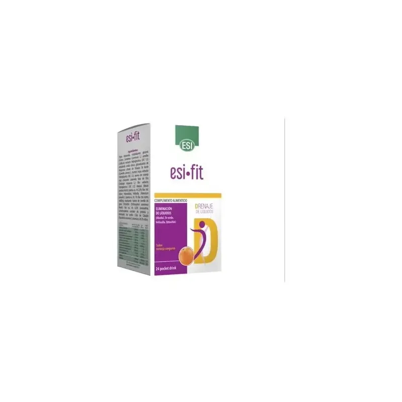 Esi fit drenaje de líquidos naranja sanguina 24 sobres | Farmacia Barata