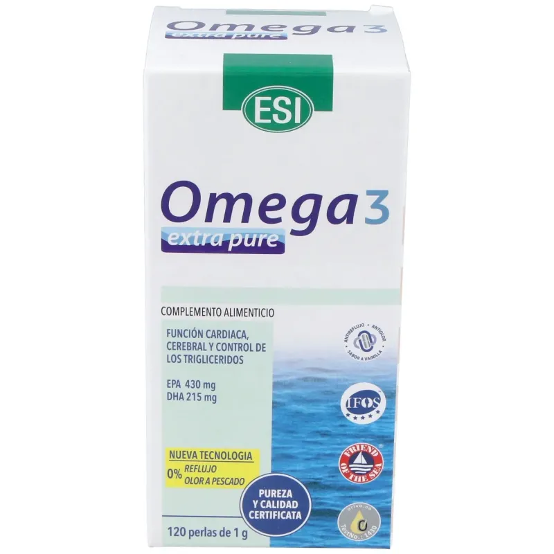Esi omega 3 extra pure 120 perlas | Farmacia Barata