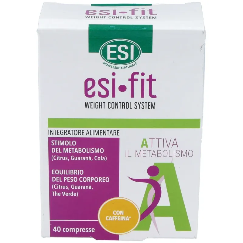 Esi fit activa el metabolismo con cafeína 40comp | Farmacia Barata