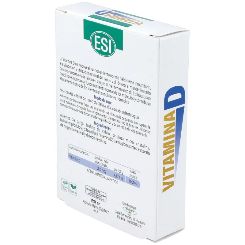 Esi vitamina d 30 tabletas | Farmacia Barata