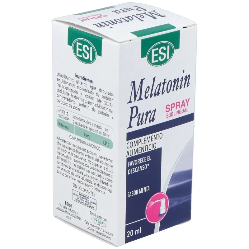 Melatonina pura 1mg. spray 20ml. | Farmacia Barata