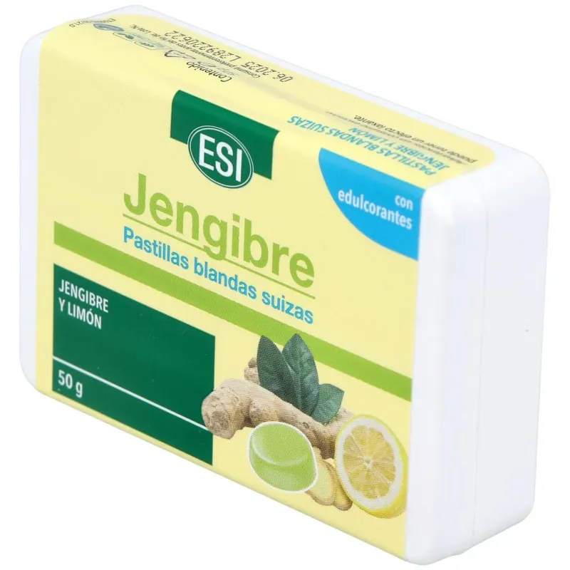 Esi pastillas blandas suizas de jengibre y limon 50g | Farmacia Barata