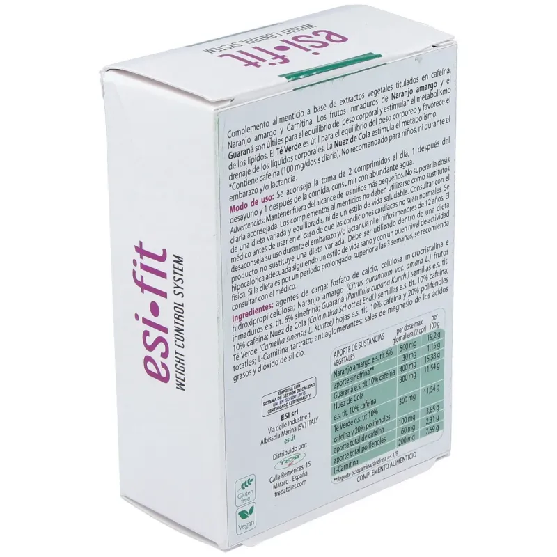 Esi fit activa el metabolismo con cafeína 40comp | Farmacia Barata