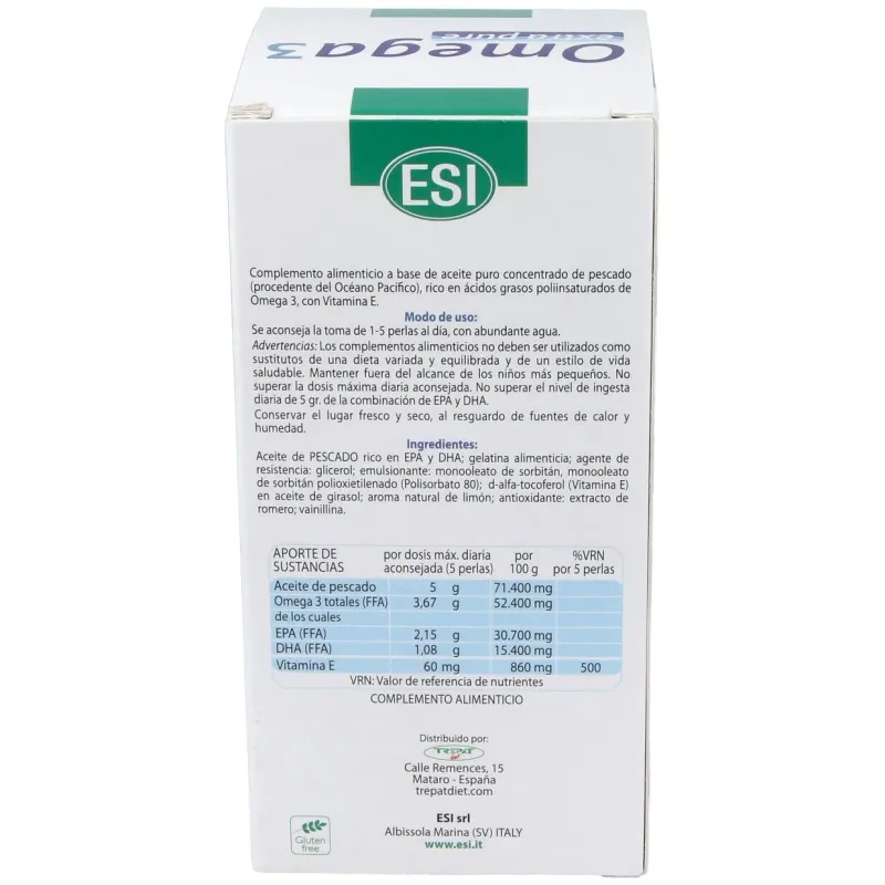 Esi omega 3 extra pure 120 perlas | Farmacia Barata