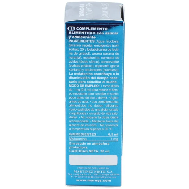 Melatovit liposomal melatonina liposomada 30ml. | Farmacia Barata