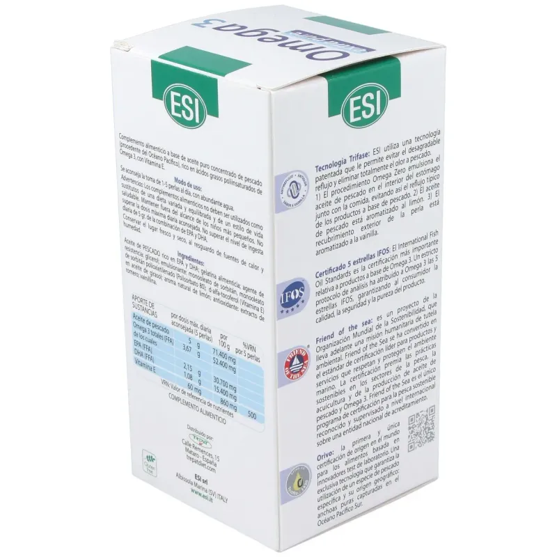 Esi omega 3 extra pure 120 perlas | Farmacia Barata