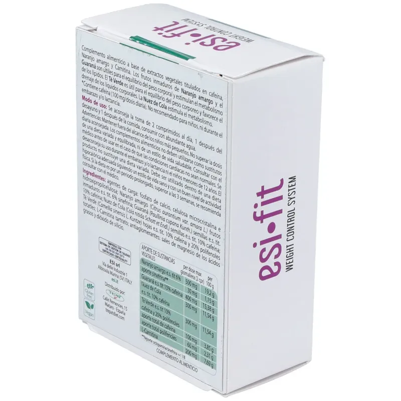 Esi fit activa el metabolismo con cafeína 40comp | Farmacia Barata