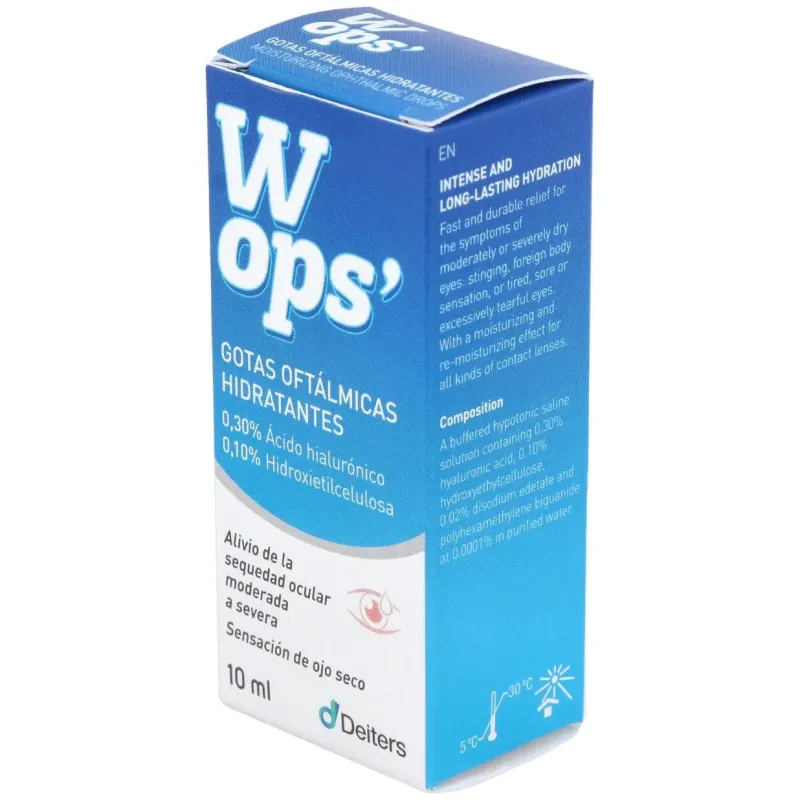 Wops gotas oftálmicas hidratantes 10ml | Farmacia Barata Wops gotas oftálmicas hidratantes 10ml | Farmacia Barata