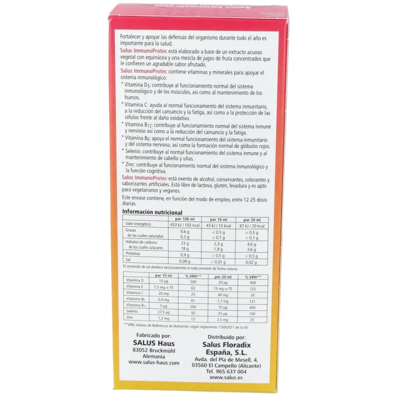 Immunoprotect 250ml. | Farmacia Barata