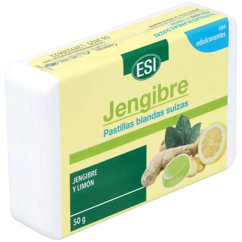 Esi pastillas blandas suizas de jengibre y limon 50g | Farmacia Barata