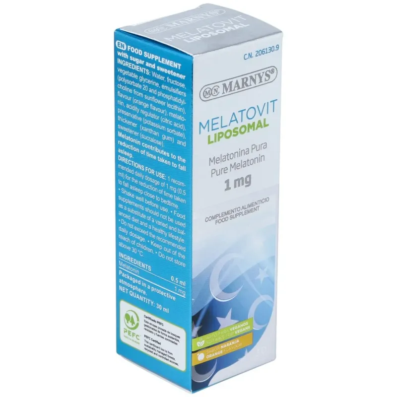 Melatovit liposomal melatonina liposomada 30ml. | Farmacia Barata