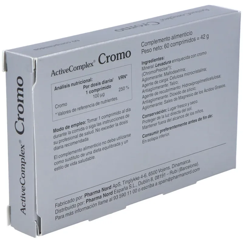 Activecomplex cromo 100mcg.60comp. | Farmacia Barata