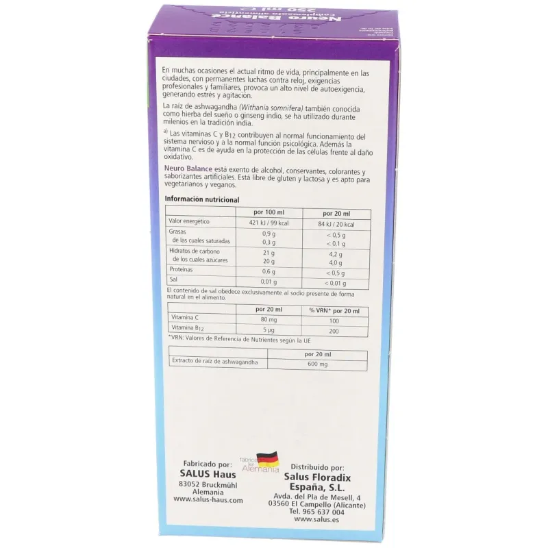 Salus neuro balance 250ml | Farmacia Barata