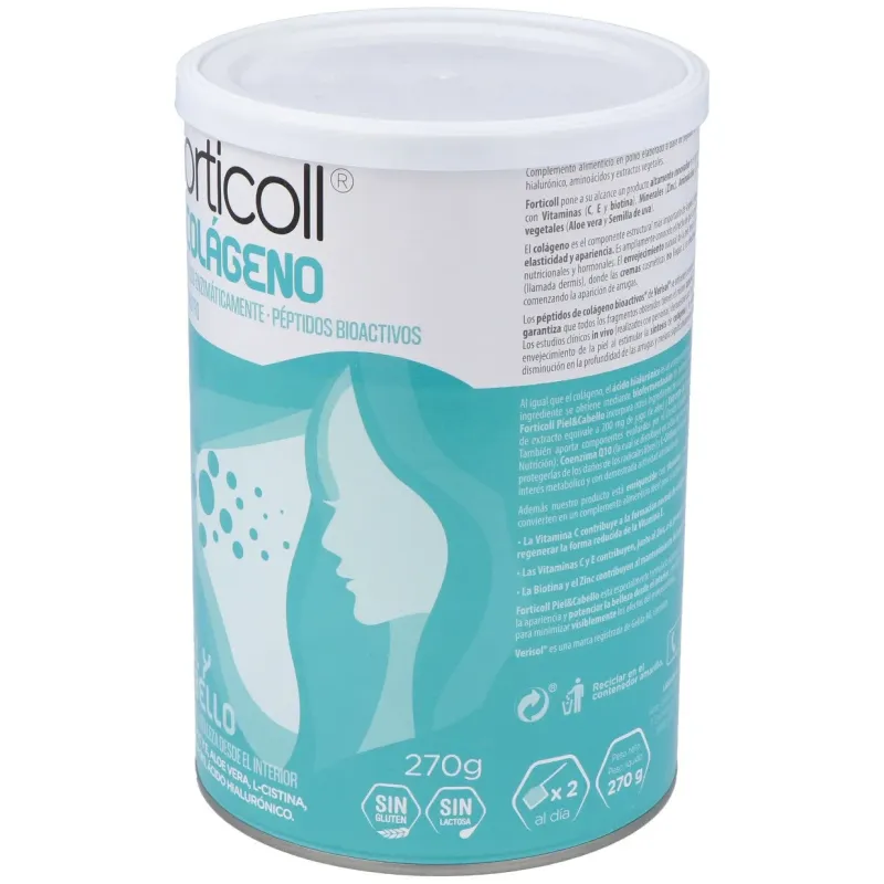 Colageno bioactivo piel y cabello 270gr. forticoll | Farmacia Barata