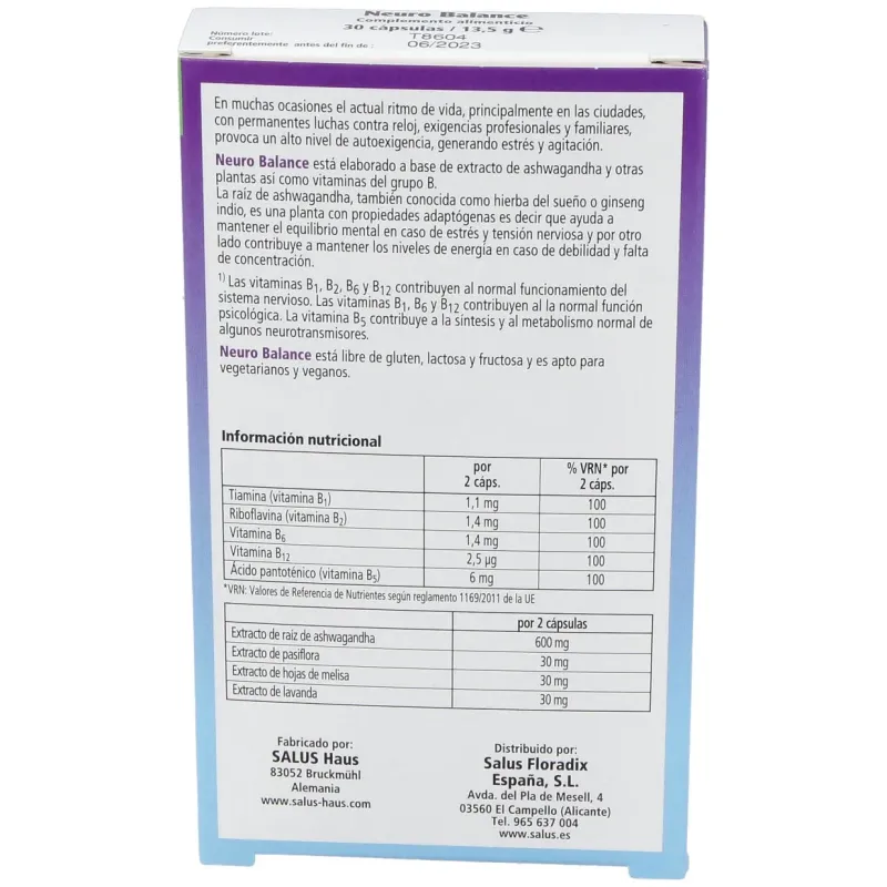 Salus neuro balance 30 caps | Farmacia Barata Salus neuro balance 30 caps | Farmacia Barata