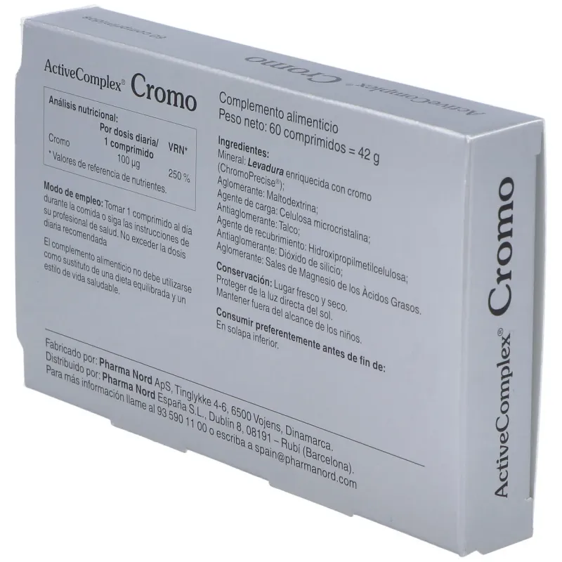 Activecomplex cromo 100mcg.60comp. | Farmacia Barata