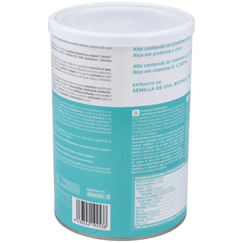 Colageno bioactivo piel y cabello 270gr. forticoll | Farmacia Barata