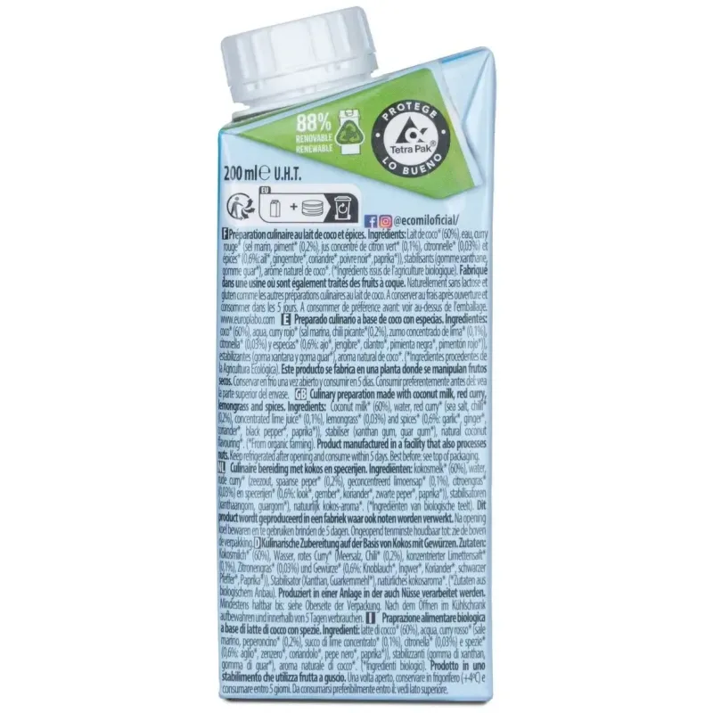Ecomil cuisine thai coco cocina 200ml.bio | Farmacia Barata