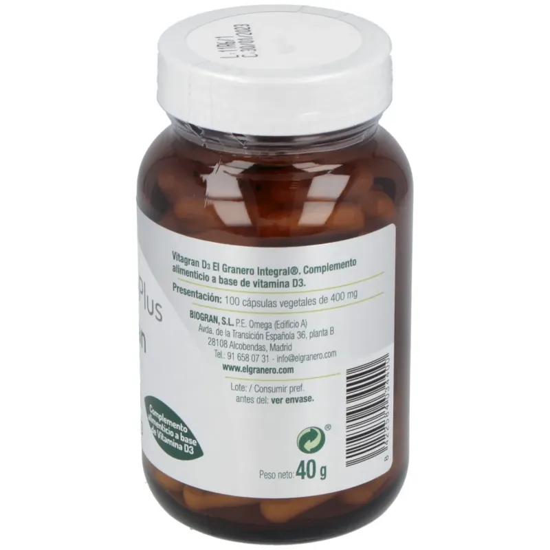 El granero vitagran d3 100caps | Farmacia Barata El granero vitagran d3 100caps | Farmacia Barata