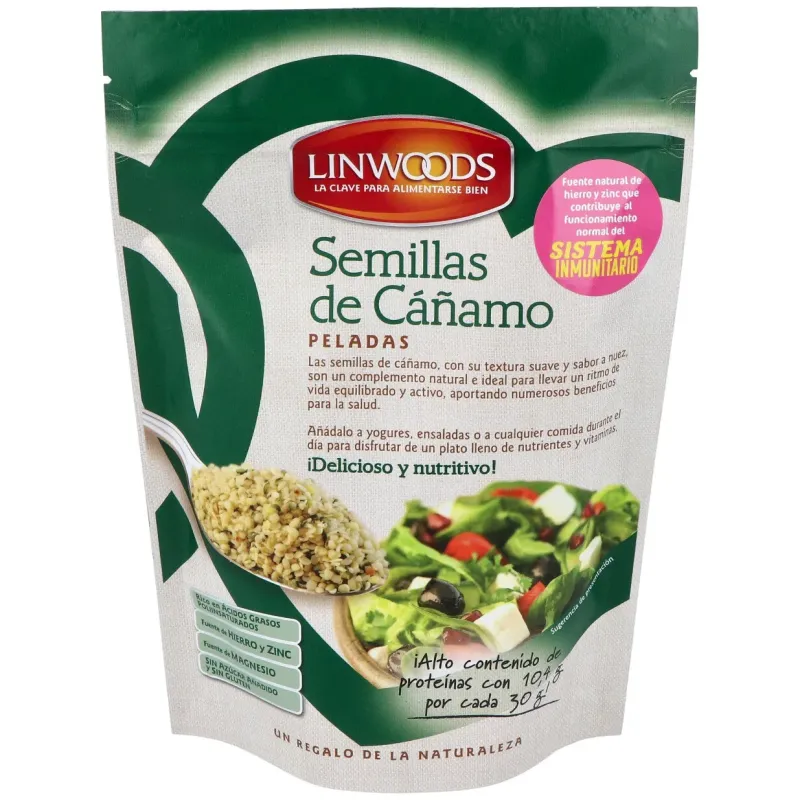 Semillas de cañamo peladas 225gr. | Farmacia Barata
