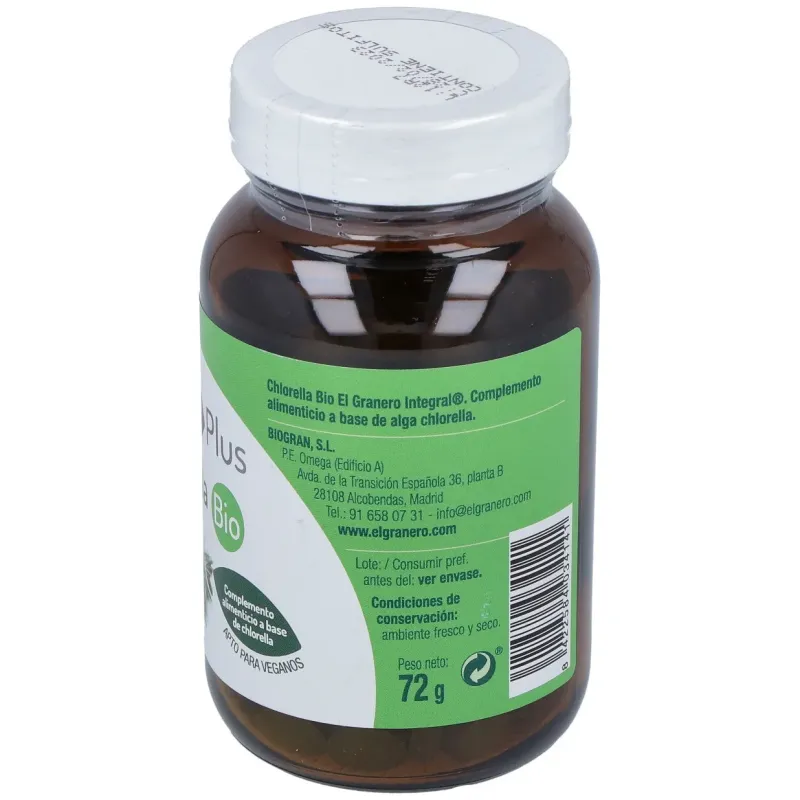 El granero bio chlorella 180 comp | Farmacia Barata El granero bio chlorella 180 comp | Farmacia Barata