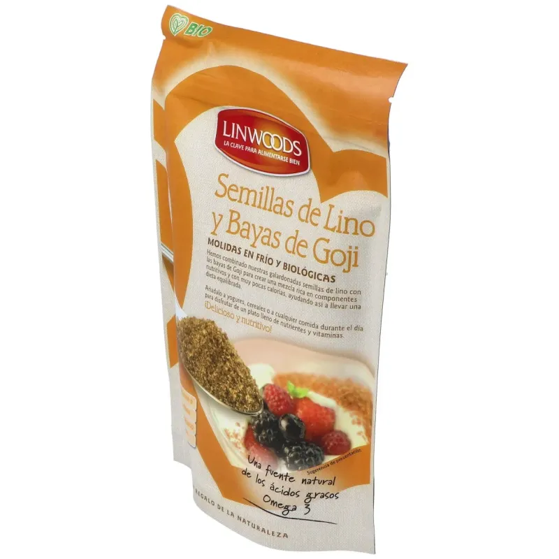 Semillas de lino y goji molidas en frio 200gr. | Farmacia Barata