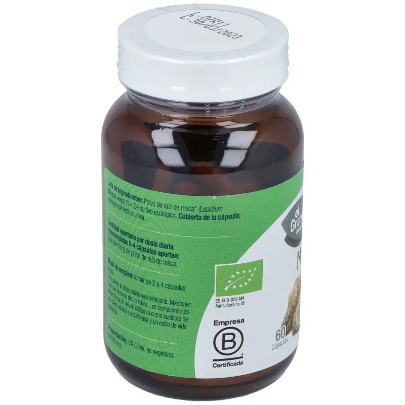 El granero maca bio 560 mg 60caps | Farmacia Barata