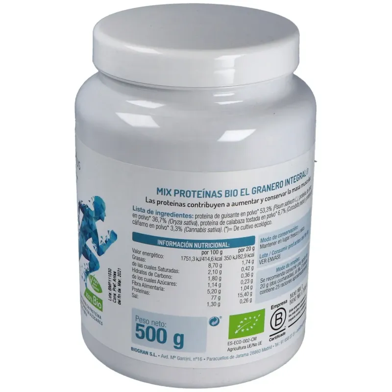 Mix proteinas 500gr. bio | Farmacia Barata Mix proteinas 500gr. bio | Farmacia Barata