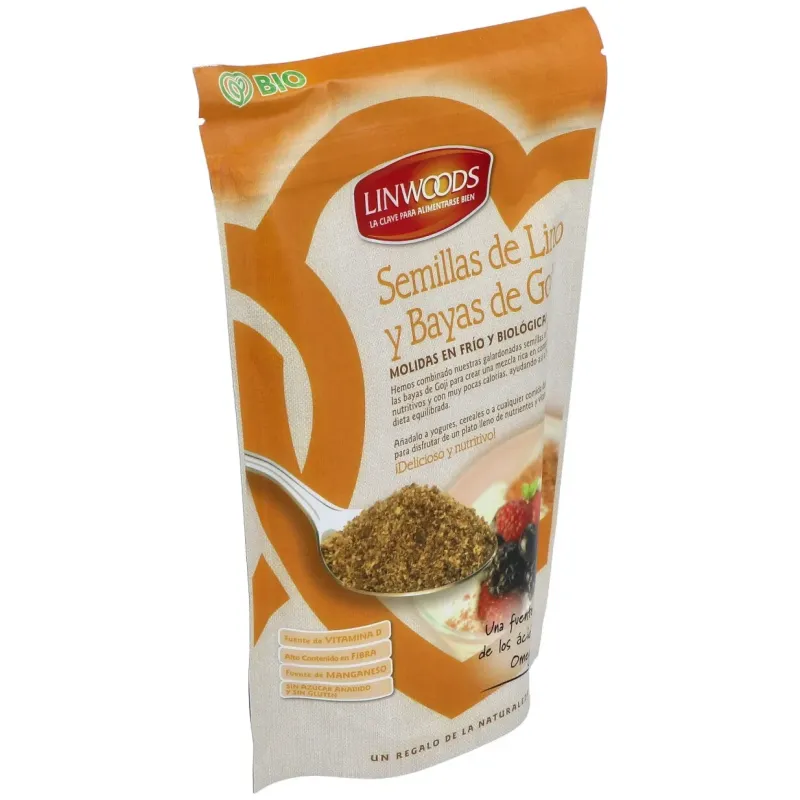 Semillas de lino y goji molidas en frio 200gr. | Farmacia Barata