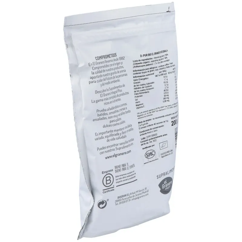 Dpr d-pur detox superalimento bio 200gr. | Farmacia Barata Dpr d-pur detox superalimento bio 200gr. | Farmacia Barata