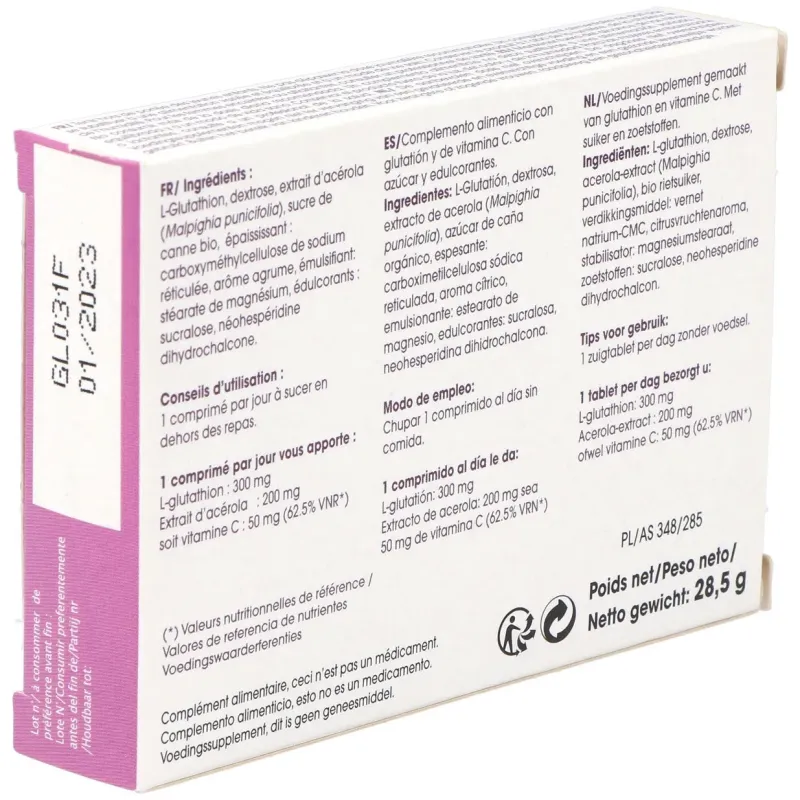 Glutation forte 300mg. 30comp. bucodisp. | Farmacia Barata Glutation forte 300mg. 30comp. bucodisp. | Farmacia Barata