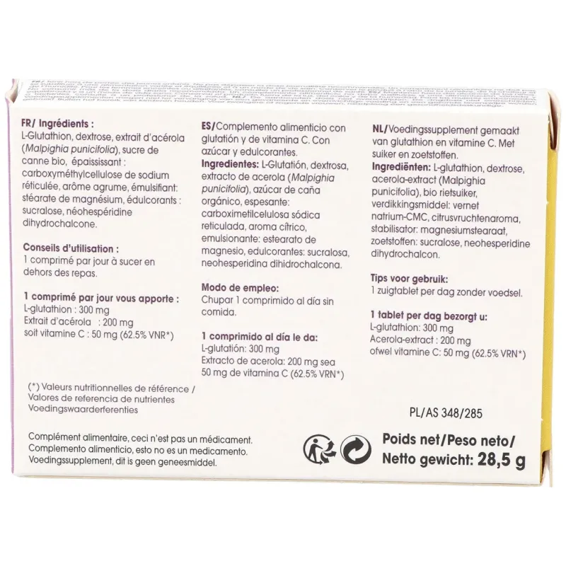 Glutation forte 300mg. 30comp. bucodisp. | Farmacia Barata Glutation forte 300mg. 30comp. bucodisp. | Farmacia Barata