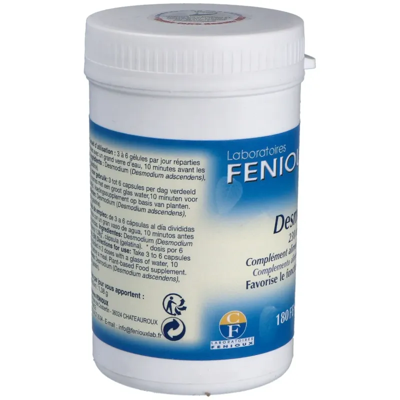 Fenioux desmodium ascendens 200mg 180caps | Farmacia Barata