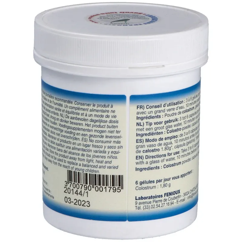 Fenioux colostrum 300mg 200caps | Farmacia Barata