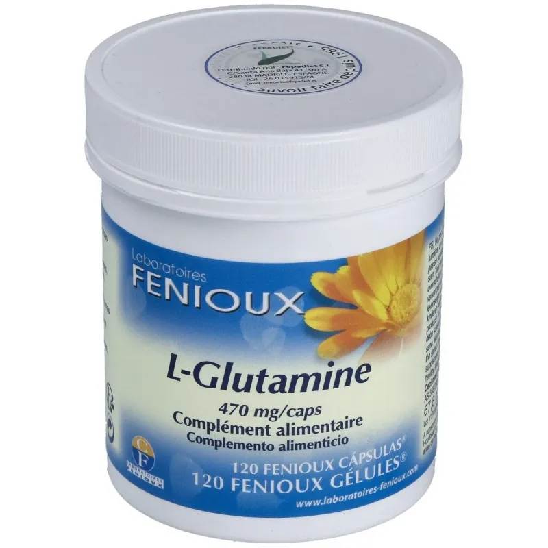 Fenioux l-glutamina 120caps | Farmacia Barata