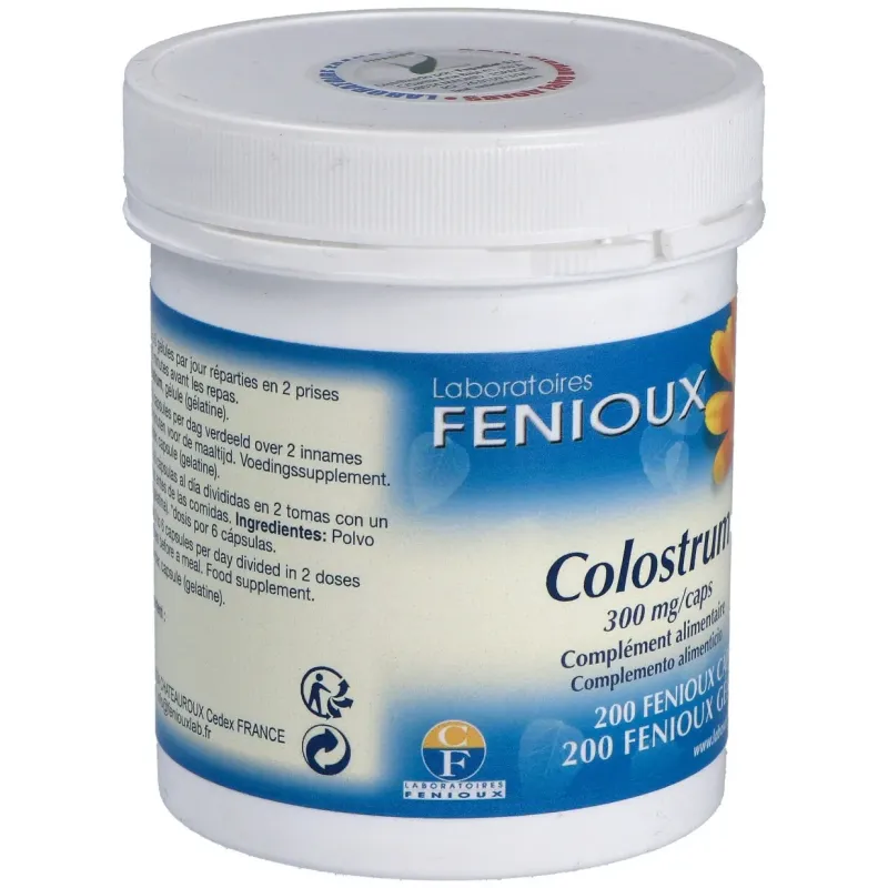 Fenioux colostrum 300mg 200caps | Farmacia Barata