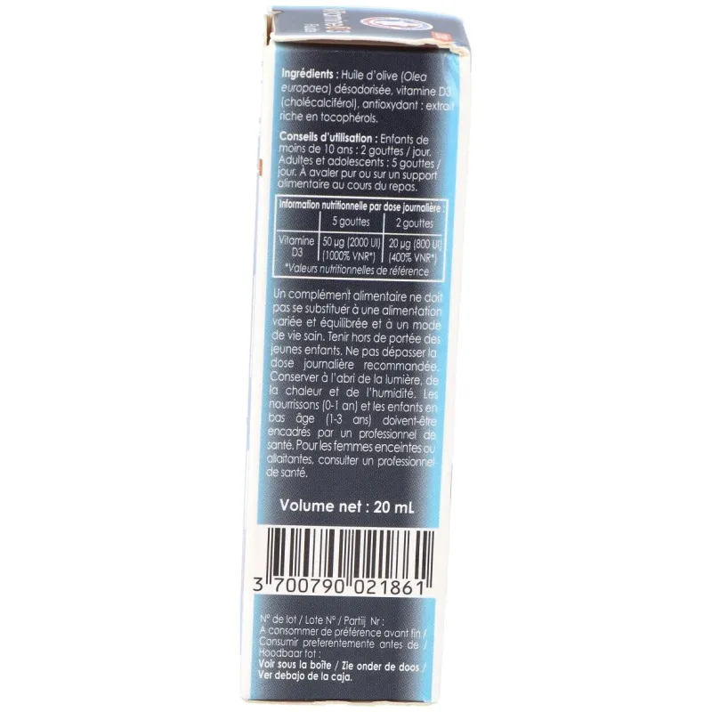 Fenioux vitamina d3 2000ui 20ml | Farmacia Barata