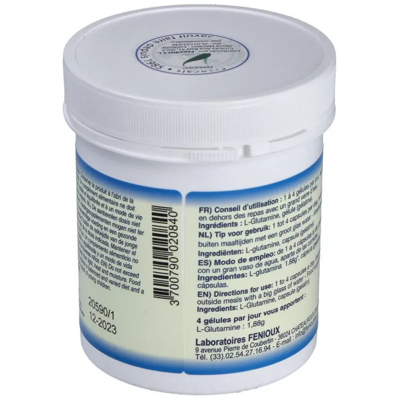 Fenioux l-glutamina 120caps | Farmacia Barata