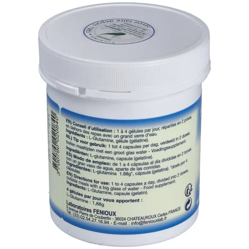 Fenioux l-glutamina 120caps | Farmacia Barata