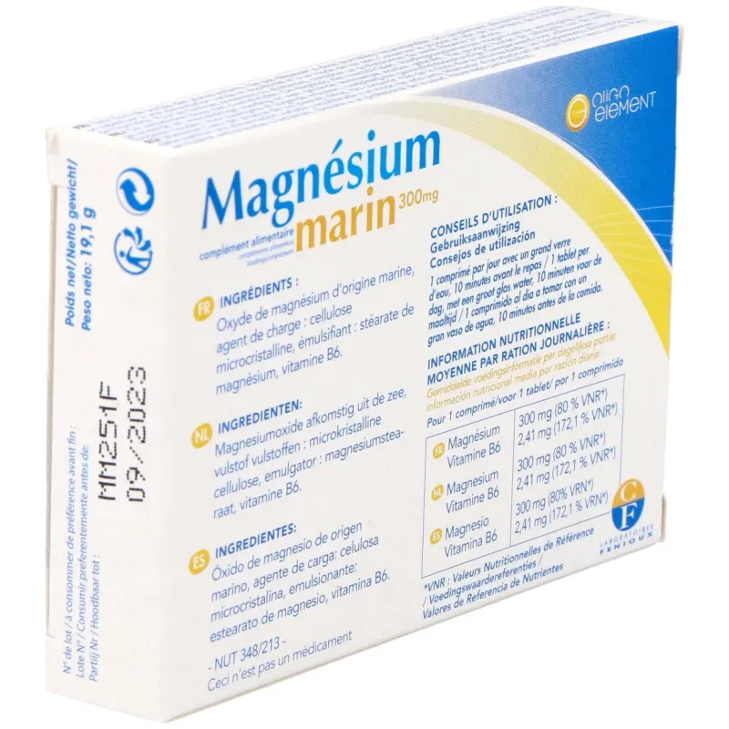 Magnesio marino 30cap. | Farmacia Barata