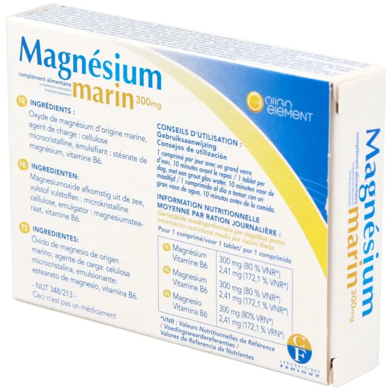 Magnesio marino 30cap. | Farmacia Barata