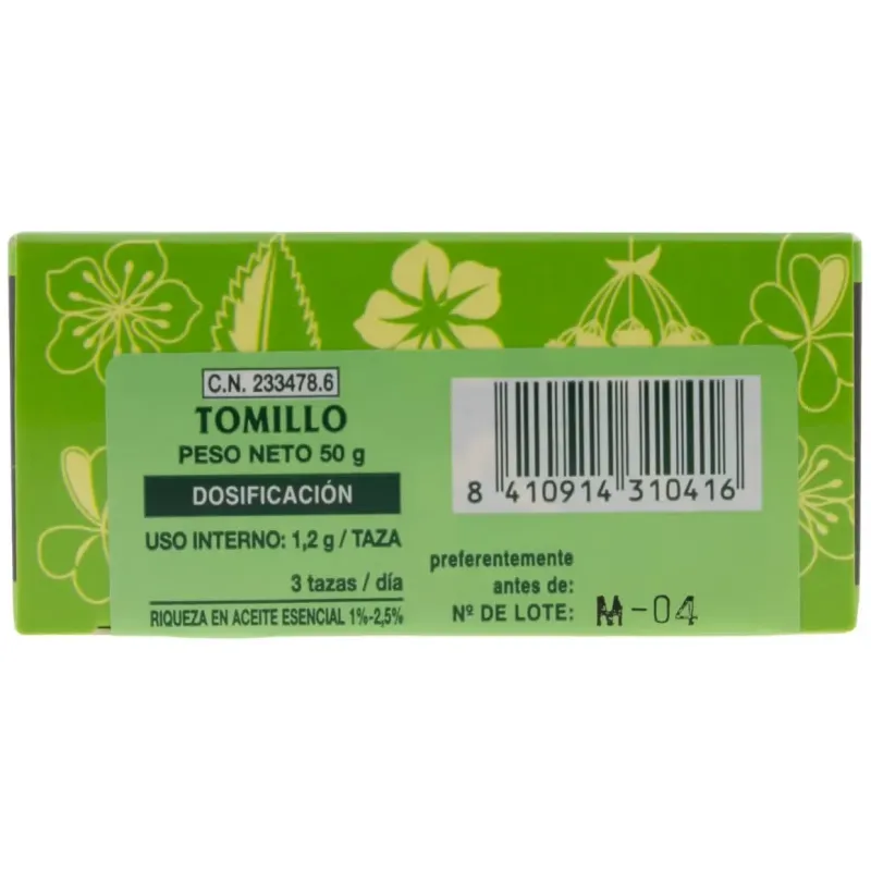 El naturalista tomillo infusión 50g | Farmacia Barata