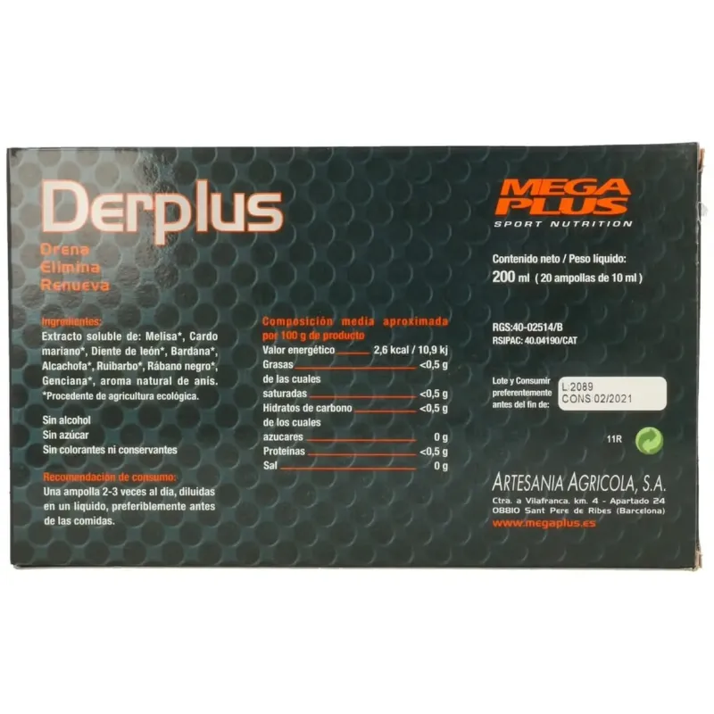 Mega plus derplus 20x10ml | Farmacia Barata