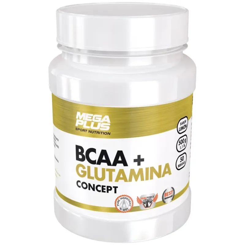 Mega plus bcaa+glutamina concept tropical 500g | Farmacia Barata