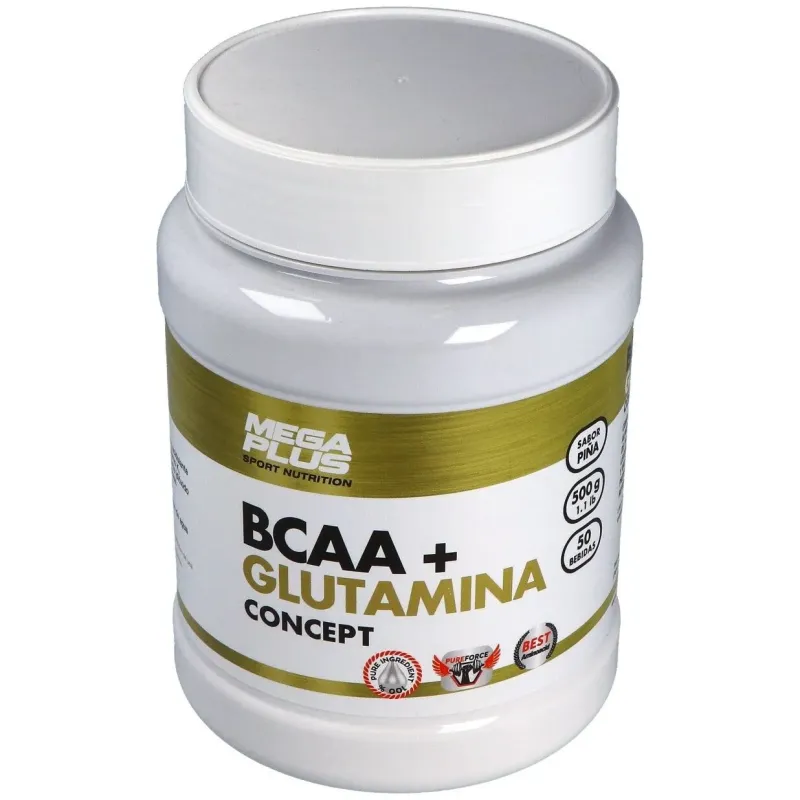 Mega plus bcaa+glutamina concept piña 500g | Farmacia Barata