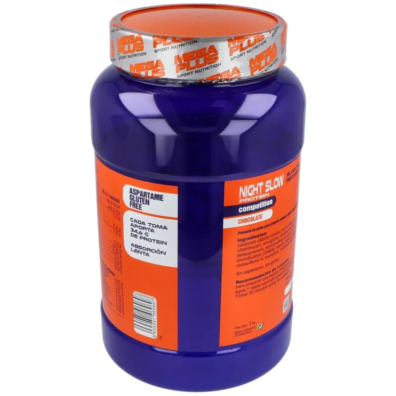 Mega plus night slow protein competition sabor chocolate 1kg | Farmacia Barata