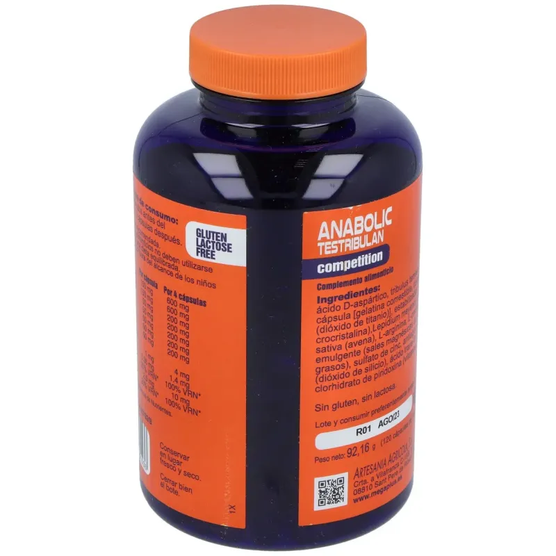Mega plus anabolic testribulan competition 120caps | Farmacia Barata