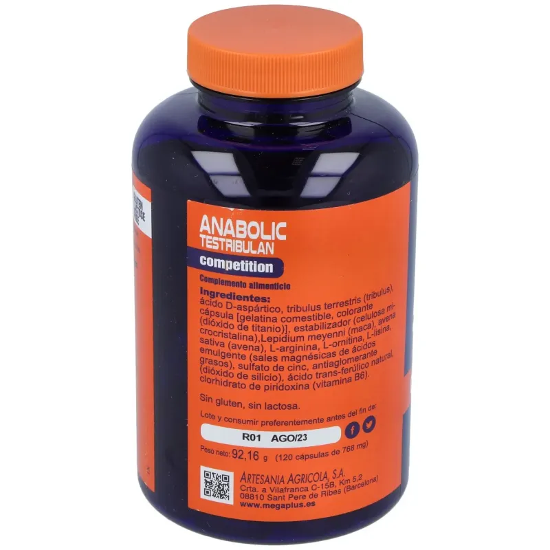 Mega plus anabolic testribulan competition 120caps | Farmacia Barata