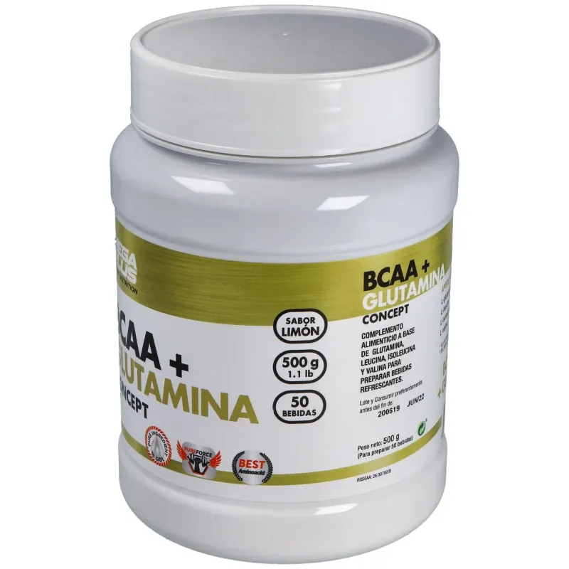 Bcaa+glutamina concept limon 500gr. | Farmacia Barata