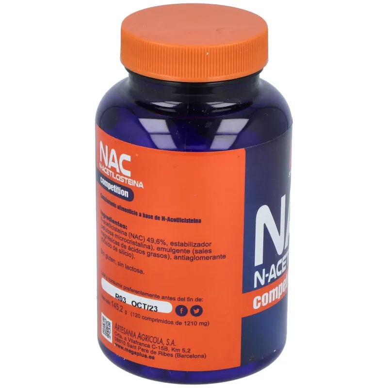 Nac n-acetilcisteina 120comp. | Farmacia Barata